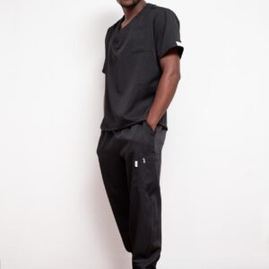 Mens Classic Scrub Joggers- Black