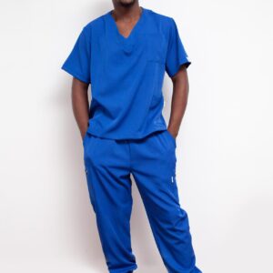 Mens Classic Scrub Joggers- Royal Blue