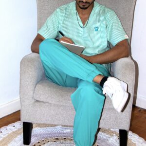 Mens Mint Stripe pants
(Matching top available)