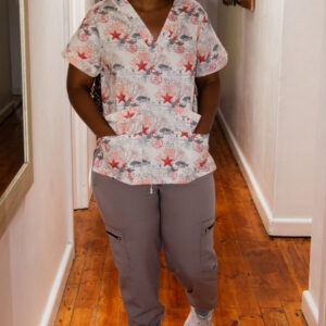 Seaside scrub top 
(Matching jogger available)