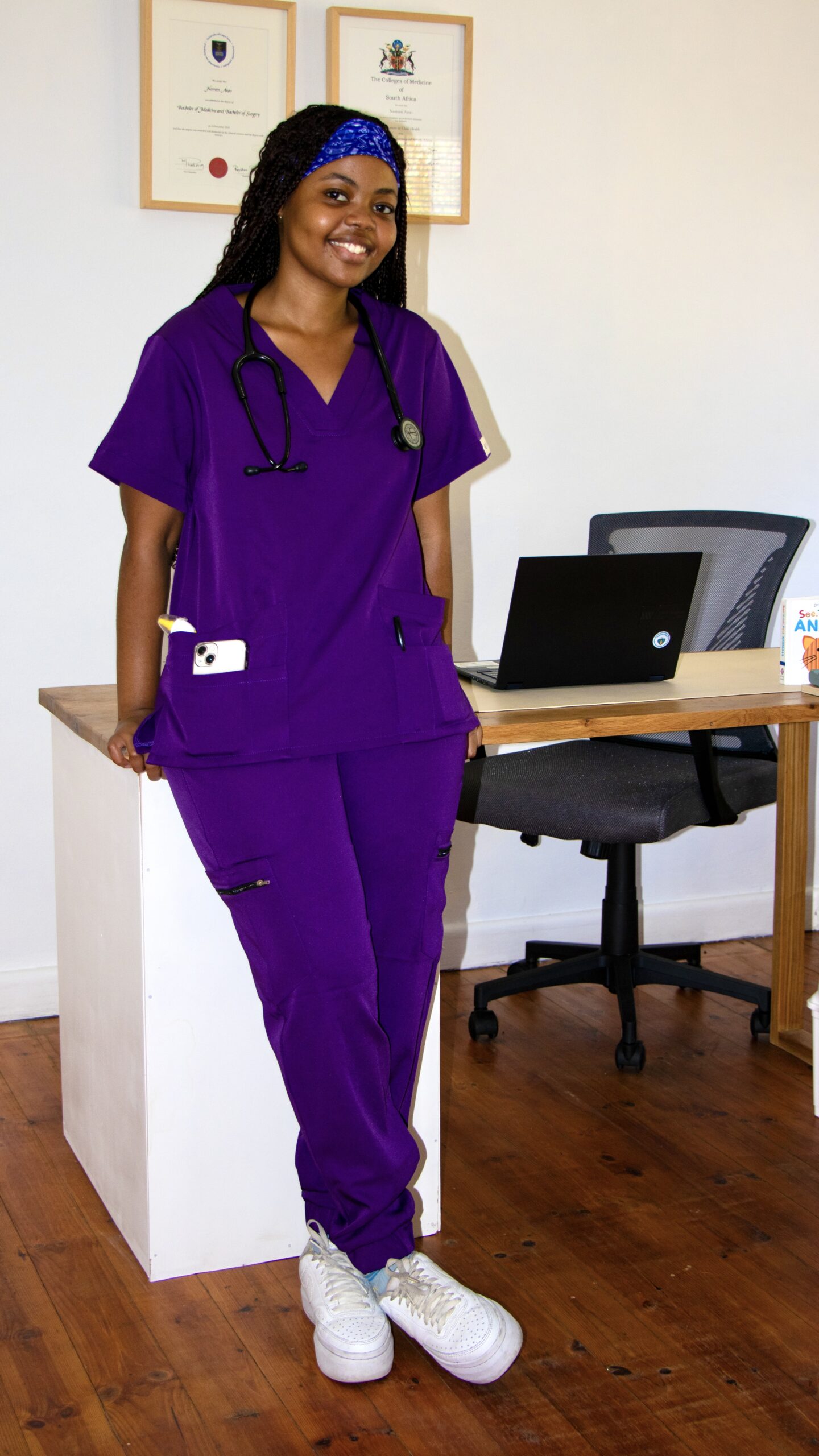 Classic Scrub jogger- Purple - Image 3